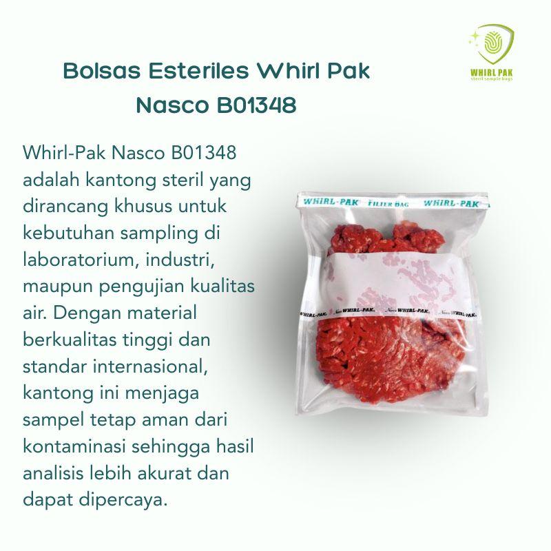 Bolsas Esteriles Whirl Pak Nasco B01348